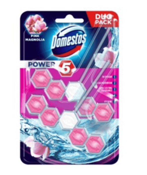 Domestos Power 5 Pink&Magnolia 2X55g