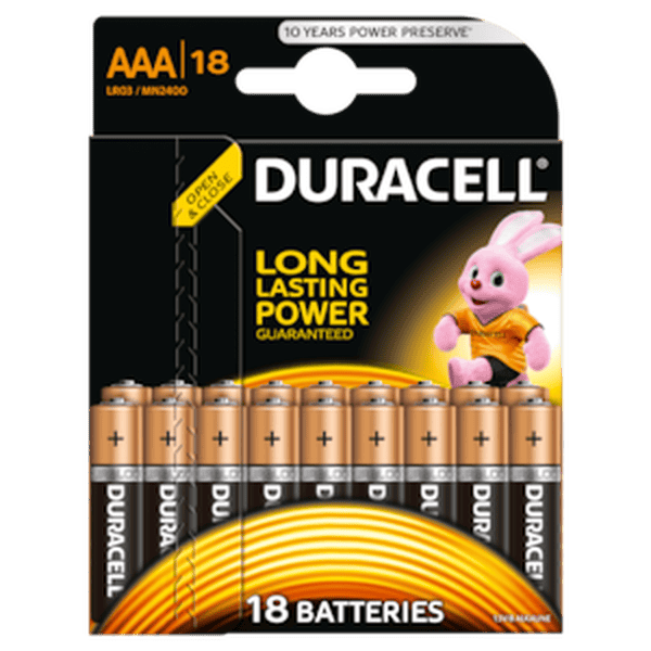 Duracell Battery Basic AAAK 18