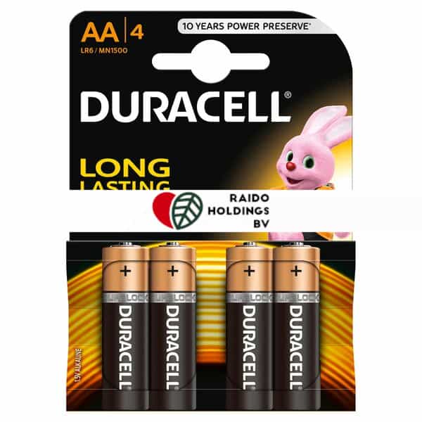 Duracell Battery Basic AAK 4