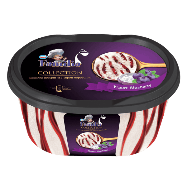 Familia Ice Cream Yogurt & Bluberry Syrup 1L