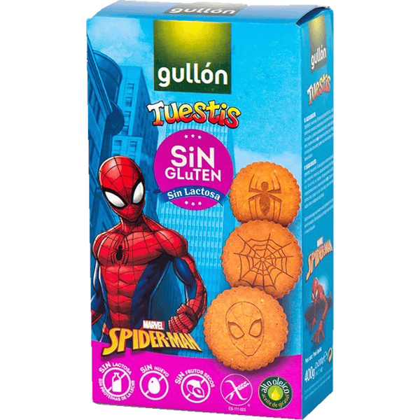 Gullon Tuestis Spiderman sin Gluten Caja 400 g