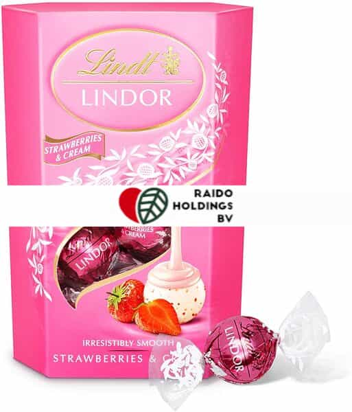 Lindt Lindor Strawberry & Cream 200 g