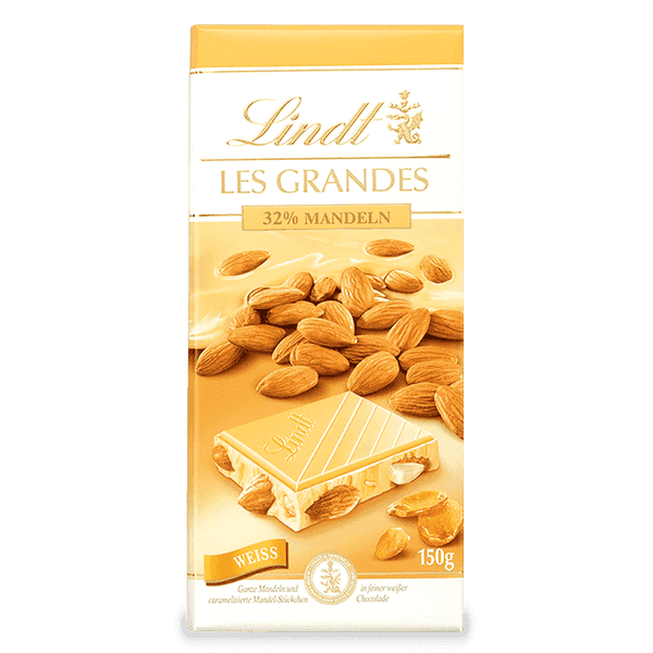 Lindt Grand White Salted Almonds 150 g