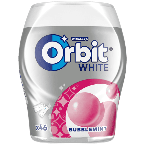 Orbit White Bubblemint bottle 46 pellets