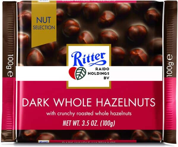 Ritter Sport Dark Whole Hazelnuts 100 g