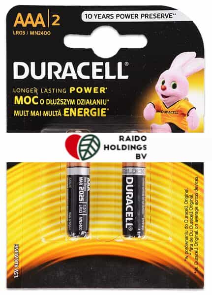 Duracell Battery Basic AAAK2